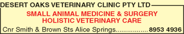 Desert Oaks Veterinary Clinic Pty Ltd - Vet Canberra 6