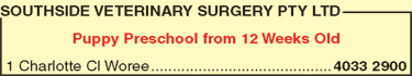 Southside Veterinary Surgery Pty Ltd - Vet Canberra 3
